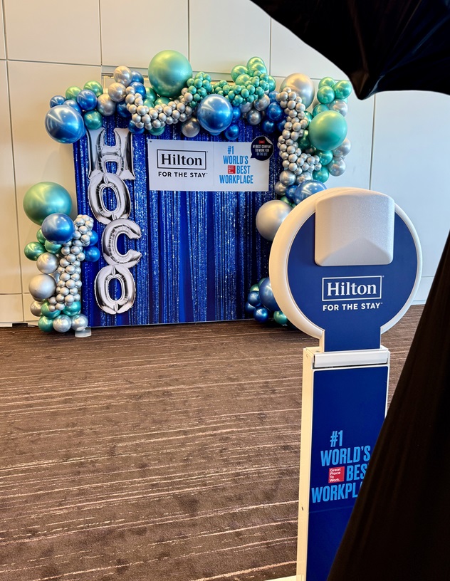 Hilton Event Photo Booth Custom Backdrop